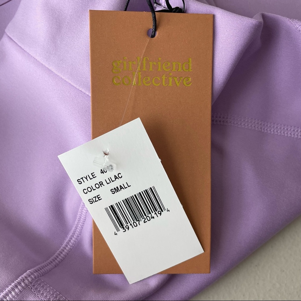 GIRLFRIEND COLLECTIVE NWT HIGH WAIST CAPRI LEGGINGS LILAC PURPLE SMALL - Picture 7 of 8